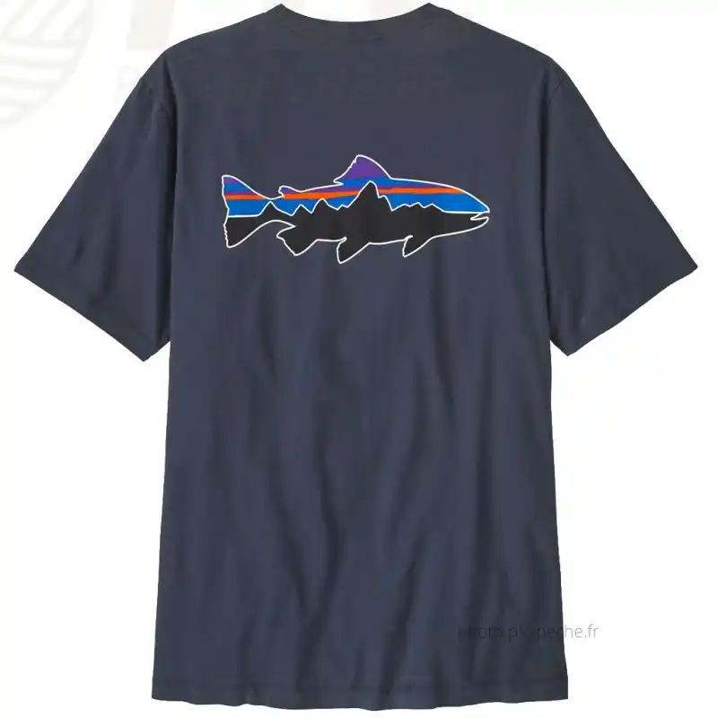 Men‘s T-Shirt PATAGONIA Fitz Roy Trout Smolder Blue Offre Limitée