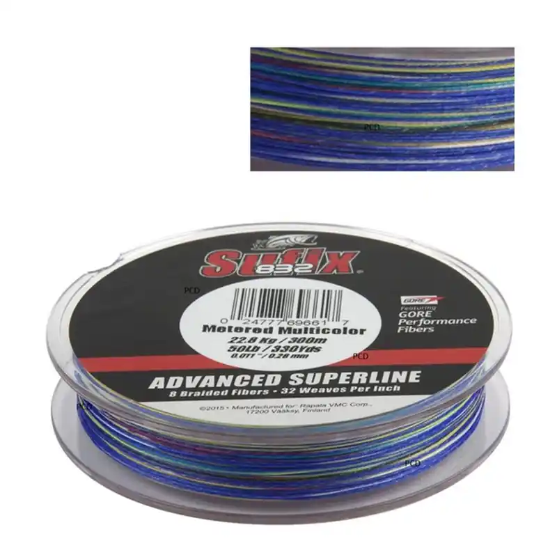 Tresse Sufix 832 Multicolore 300M Promotion