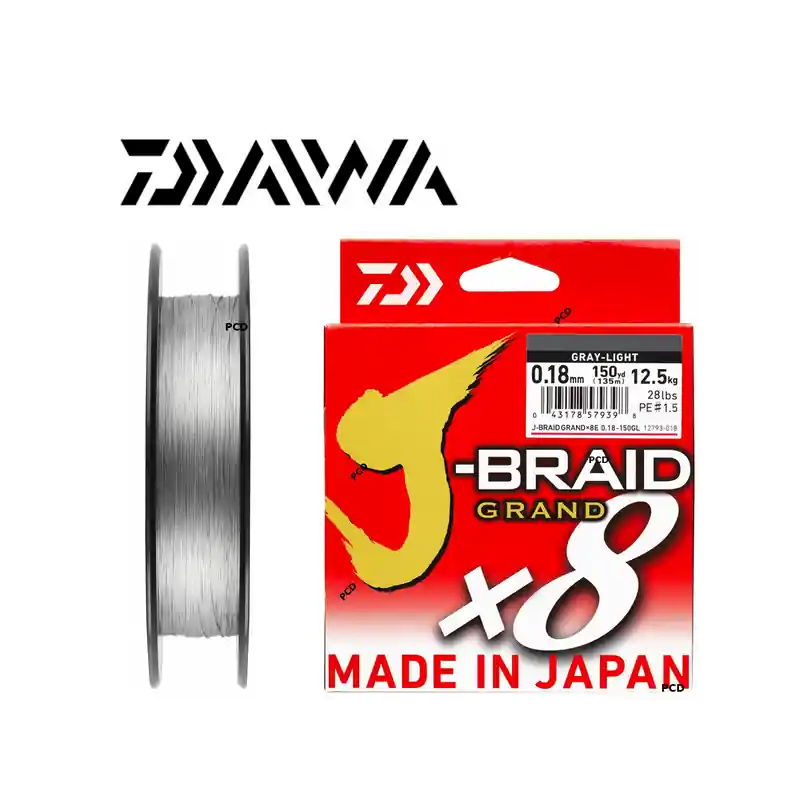 Solde TRESSE DAIWA J-BRAID GRAND X8 135M BLEU