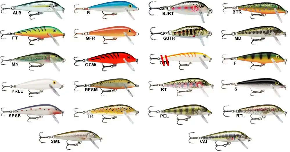 Leurre Rapala Countdown 7 cm 8 gr Pas Cher
