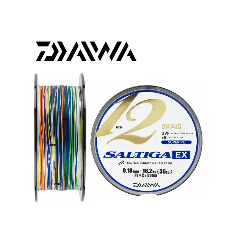 Bon Marché TRESSE DAIWA SALTIGA 12 BRAID EX 600M MULTICOLORE