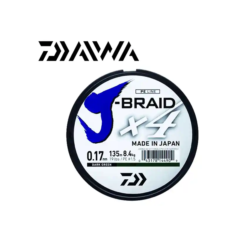 Dernier Modèle TRESSE DAIWA J-BRAID X4 500M MULTICOLORE