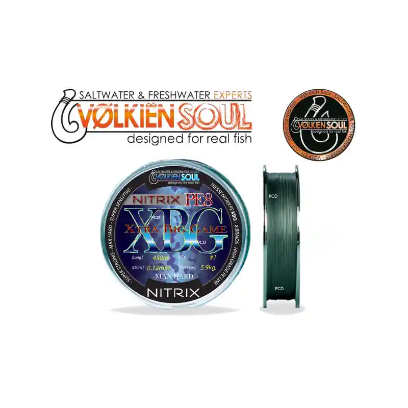 TRESSE VOLKIEN SOUL NITRIX SUPER PE8 XBG 450M Nouvelle Collection