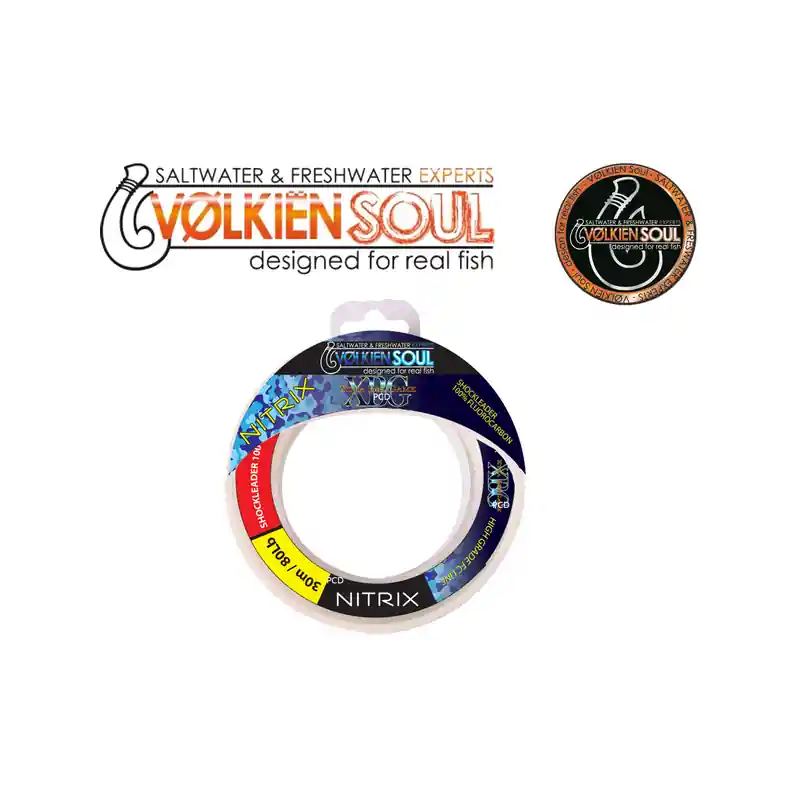 Petit Prix SHOCKLEADER FLUOROCARBONE VOLKIEN SOUL NITRIX XBG 30M