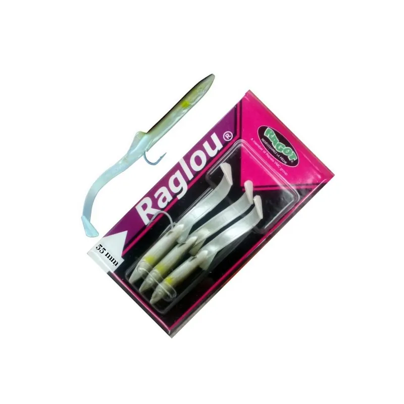 Populaire Leurre Souple Ragot Raglou 55 mm par 3
