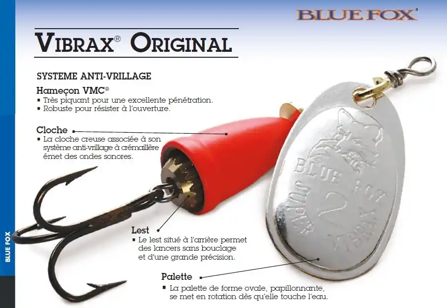 Achat Immédiat Cuiller Blue Fox Vibrax Original N° 1