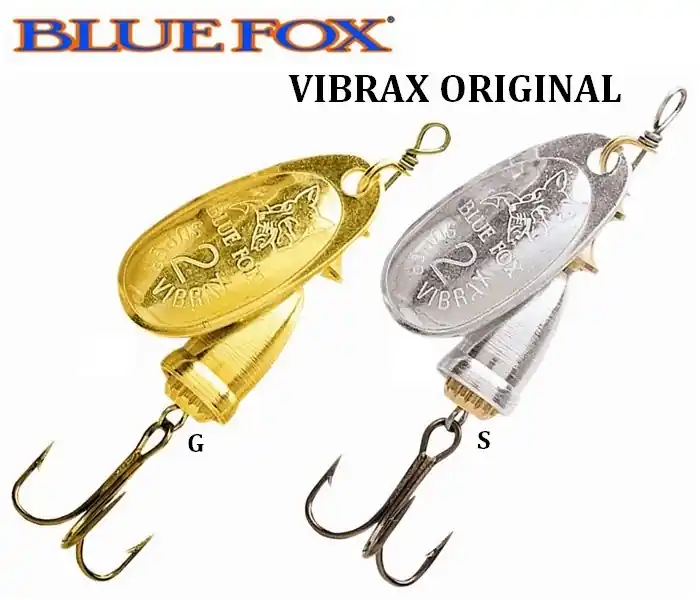 12 Cuillers Blue Fox Vibrax Original N° 4 10gr Offre Exclusive