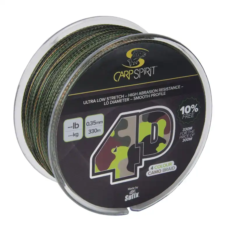 Petit Prix Tresse CarpSpirit 4-D Camo Braid 300 m