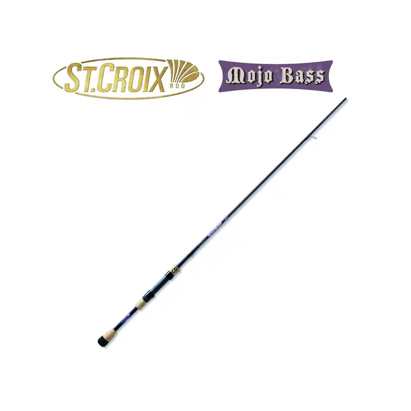 Soldes CANNE SPINNING ST CROIX MOJO BASS X-FAST 2M07 M WACKY STYLE 2 BRINS