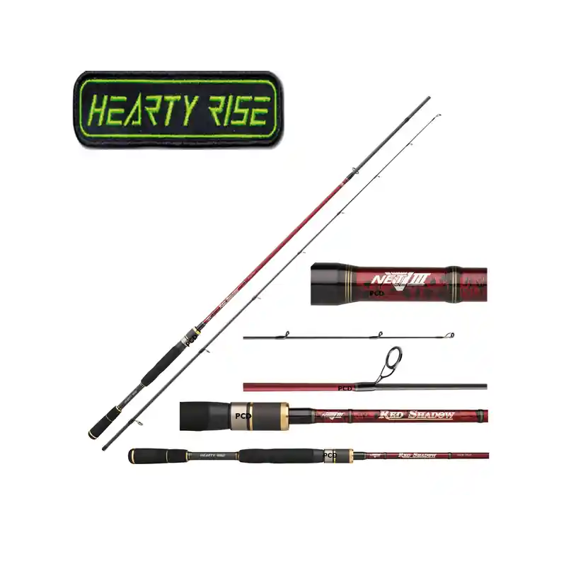 Authentique CANNE SPINNING HEARTY RISE RED SHADOW 2M31 8-38G