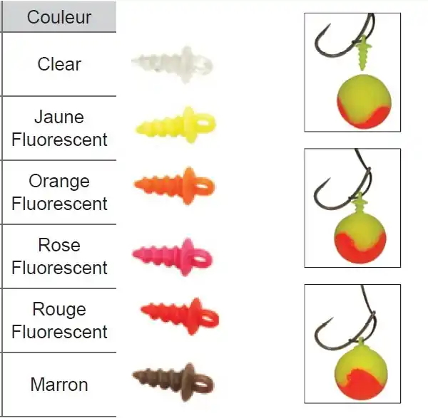 Accroche Appât CarpSpirit Pop Up Pegs Jaune Fluo Haute Qualité