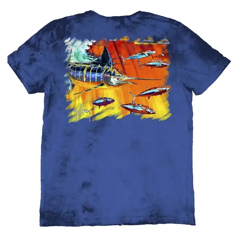 Nouvelle Collection T-Shirt Manches Courtes Guy Harvey Espadon Royal XL