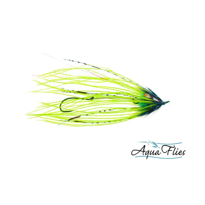 Mouche steelhead intruder Senyo‘s OCD chartreuse Meilleur Choix