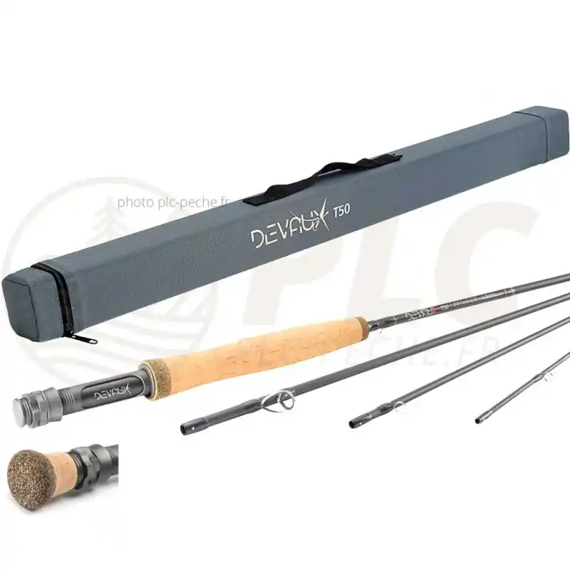 Canne à mouche DEVAUX T50 10‘ soie 2/3 Commande En Gros