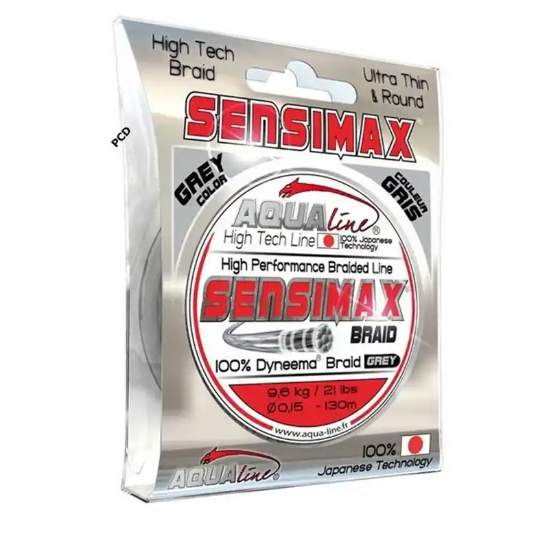 Satisfait Ou Remboursé Tresse Aqualine Sensimax Gris Argent 100M 0.15MM