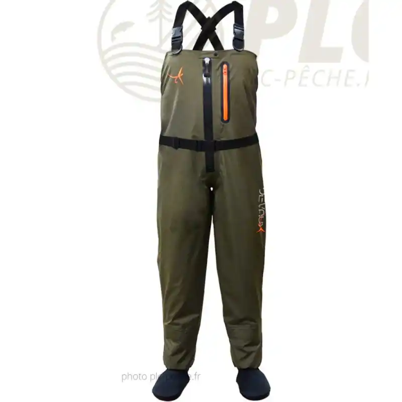 Offre Exclusive Waders DEVAUX ZIP 400 Olive