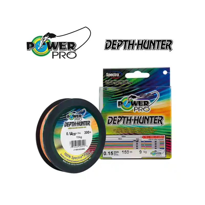 TRESSE POWER PRO MULTICOLORE DEEPTH-HUNTER 300M Bon Plan