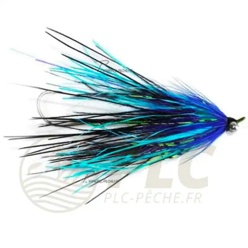 Marque Mouche AQUAFLIES Steelhead Stu‘s Mini Ostrich Intruder Blue/Purple