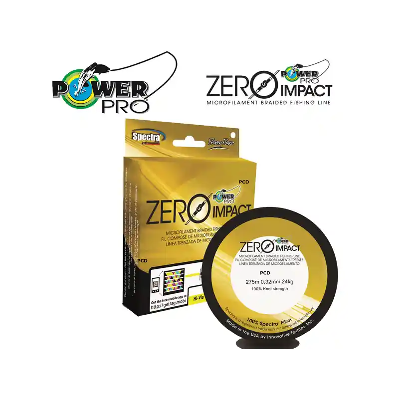 Meilleur Choix TRESSE POWER PRO ZERO IMPACT JAUNE 275M