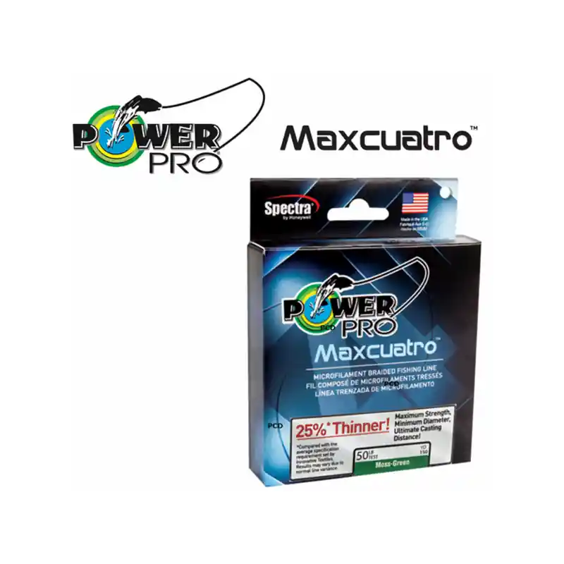 TRESSE POWER PRO MAXCUATRO VERTE 455M Livraison Express