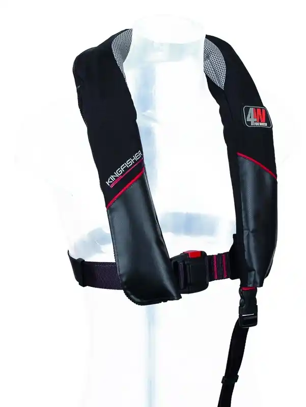 Gilet gonflable 4Water Kingfisher 150N automatique noir Must-Have