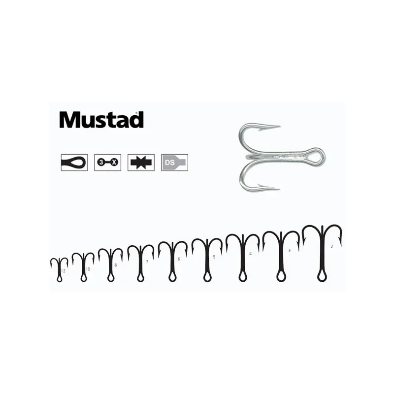 Certifié HAMECONS MUSTAD TRIPLE 7794-DS PAR 25