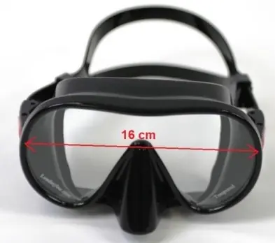 Masque de chasse sous marine en apnée Leaderfins L1 Authentique