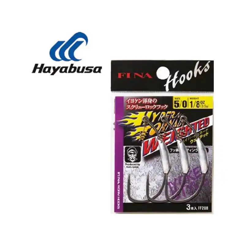 Expédié Aujourd&rsquo;hui HAMECONS HAYABUSA HYPER TORNADO WEIGHTED FF208 PAR 3