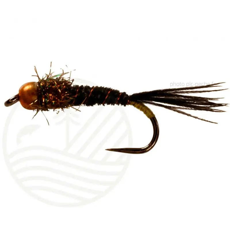 Mouche Nymph Blk/Cooper Tungstene BL CATCHY FLIES Nouvelle Collection