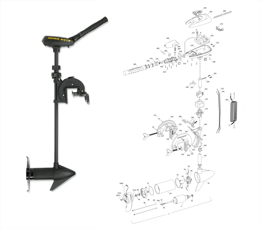 Pièces détachées pour moteur Traxxis 45 Maximizer Vente Directe