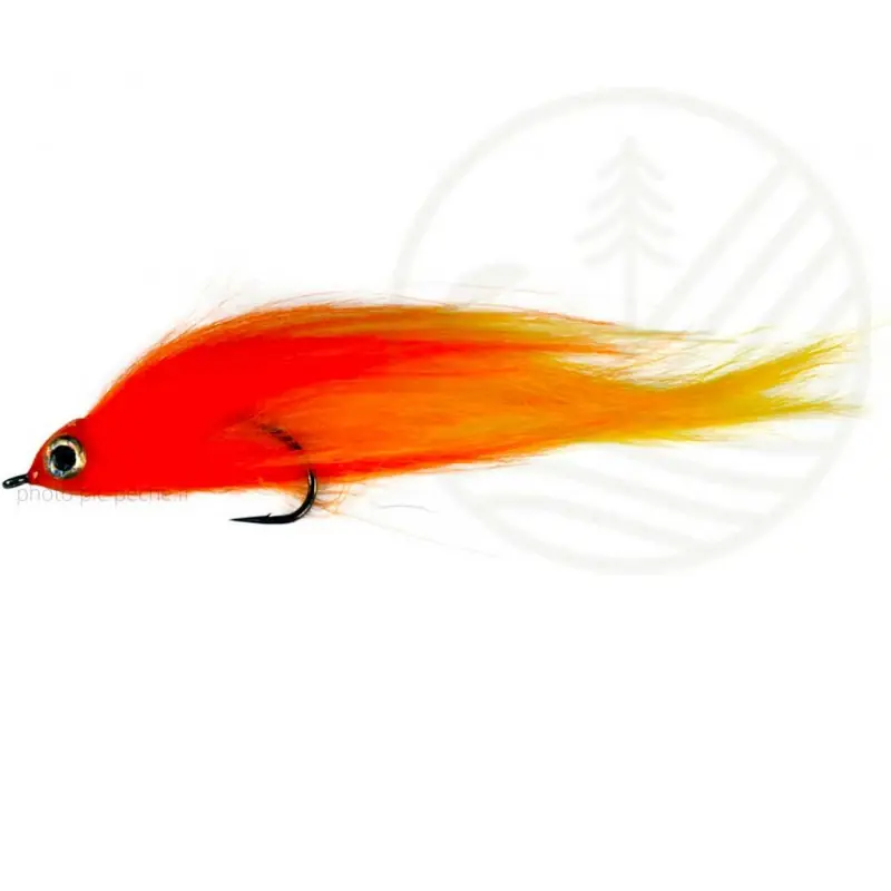 Mouche Brochet Piker Orange/Yellow CATCHY FLIES Quantité Limitée