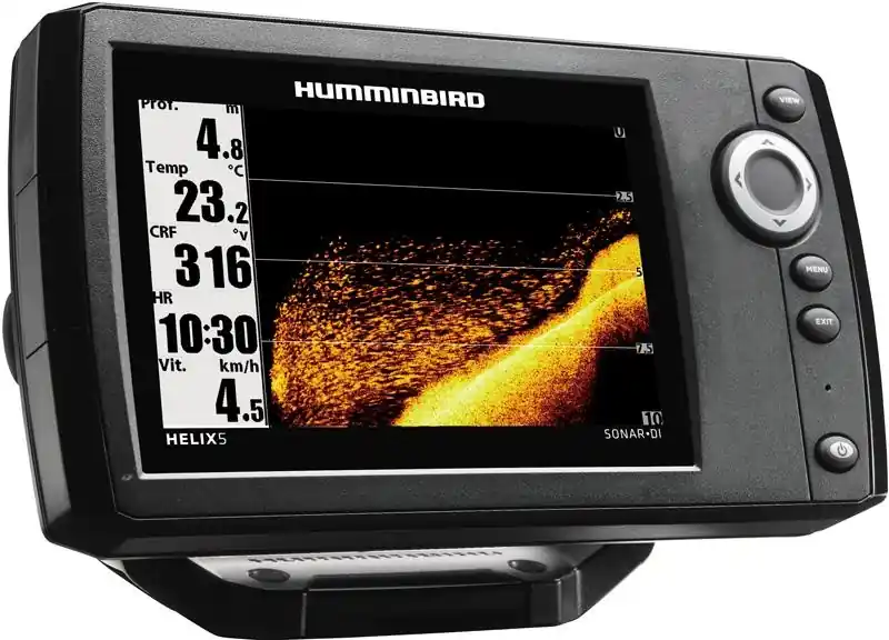 Sondeur Humminbird Hélix 5 DI G2 + Sonde 200/455/800 KHz Super Prix