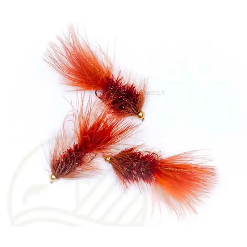Promotion Saisonnière Mouche J SON GH Wolly Bugger Brown H6