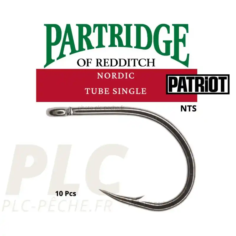 Hameçon mouche PARTRIDGE Patriot Nordic Tube Single NTS Bon Plan