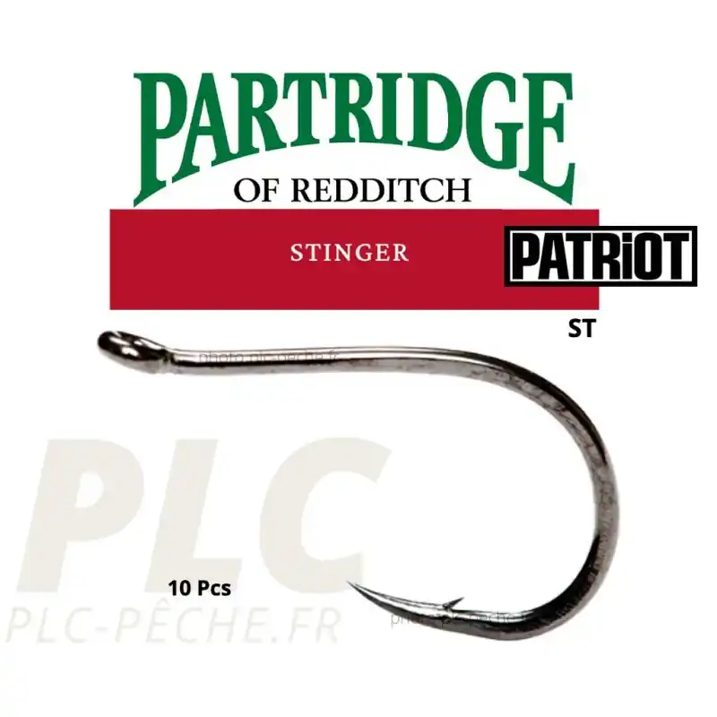 Hameçon mouche PARTRIDGE Patriot Salmon Stinger ST Meilleure Vente