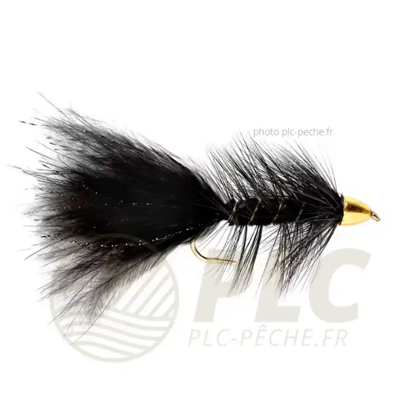 Mouche FULLING MILL G/Nug Woolly Bug Black S10 Dernier Modèle