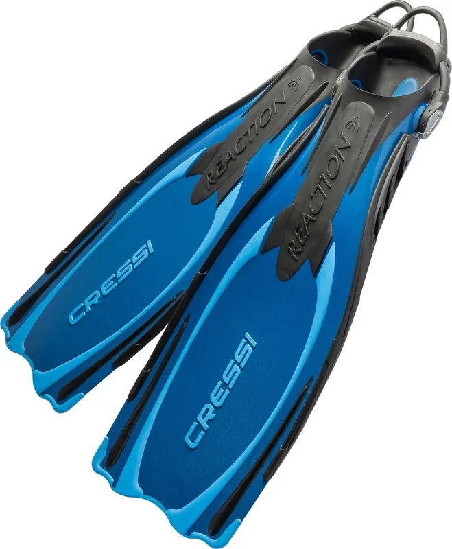 Nouveauté Palmes Cressi Reaction EBS Bleues/azur