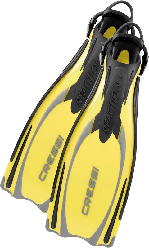 Palmes Cressi Reaction EBS Jaune/silver 39/42 Offre Exclusive