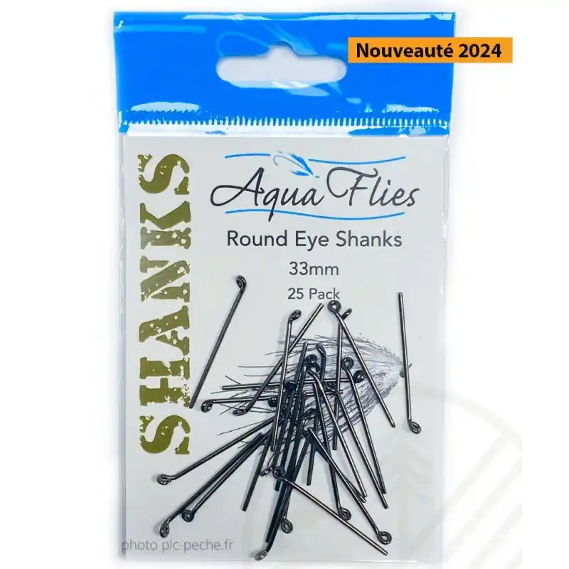 Prix Bas Round eye shanks AQUA FLIES