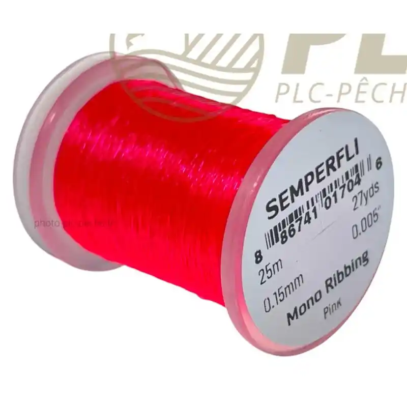 Prix Bas Fil Tinsel SEMPERFLI Mono Ribbing 0.15mm