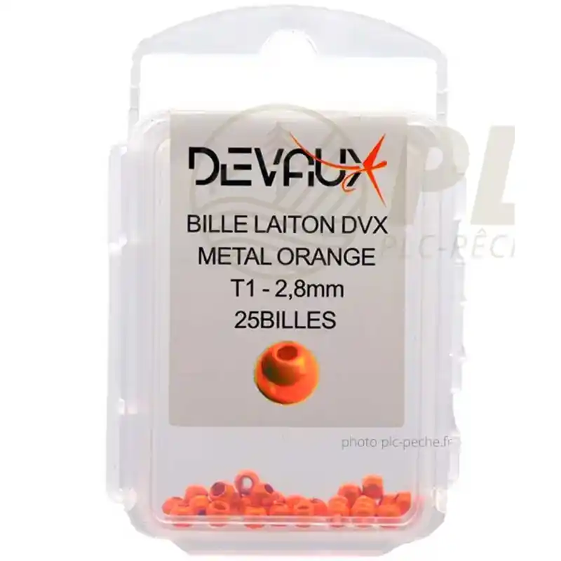 Billes Laiton DEVAUX Métal Orange Bon Plan