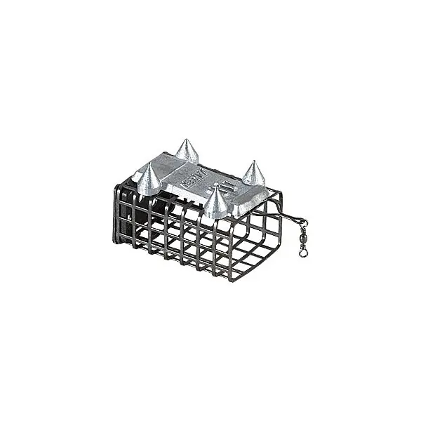Nouveauté CAGE FEEDER RECTANGULAIRE RIVIERE SEMI-FERME AVEC PICOTS – JAXON
