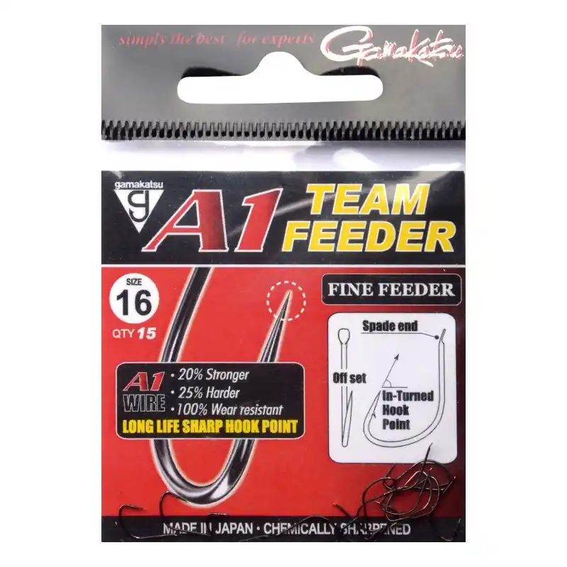 Offre Exclusive HAMECON A PALETTE AVEC ARDILLON « A1 TEAM FEEDER FINE FEEDER » – GAMAKATSU