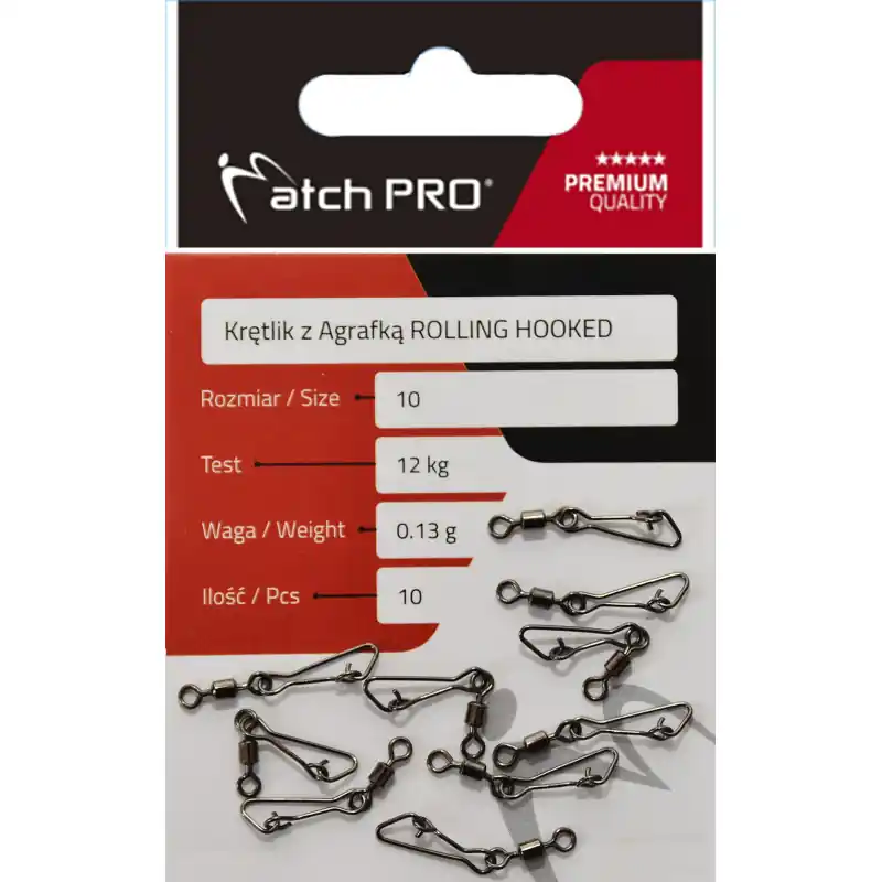 EMERILLON A AGRAFE AMERICAINE "ROLLING HOOKED" - MATCHPRO Prix Bas