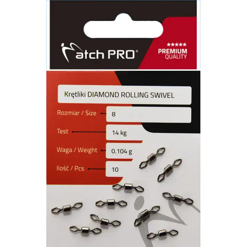 EMERILLON ROLLING "DOUBLE DIAMOND ROLLING SWIVEL" - MATCHPRO Nouvelle Collection