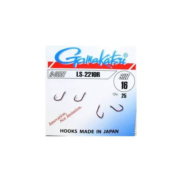 Soldes HAMECON PECHE AU COUP A PALETTE AVEC ARDILLON"G-CODE 2210R" ROUGE - GAMAKATSU