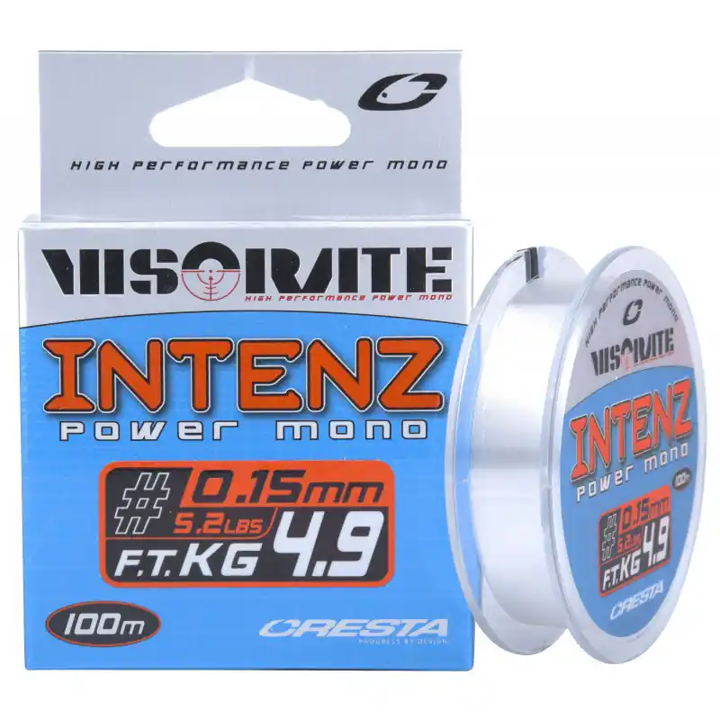 FIL POUR BAS DE LIGNE & LIGNE "VISORATE INTENZ POWER MONO" - 100 M - CRESTA Meilleure Vente