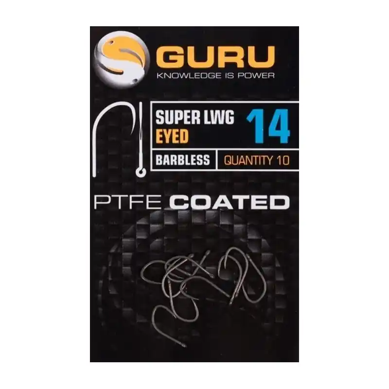 Nouvel Arrivage HAMECON A OEILLET SANS ARDILLON "SUPER LWG EYED BARBLESS" - GURU