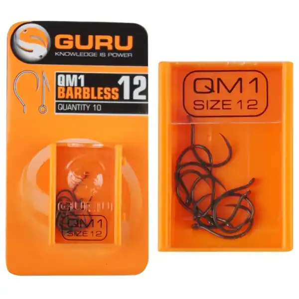 Authentique HAMECON A OEILLET SANS ARDILLON "QM1 BARBLESS" - GURU