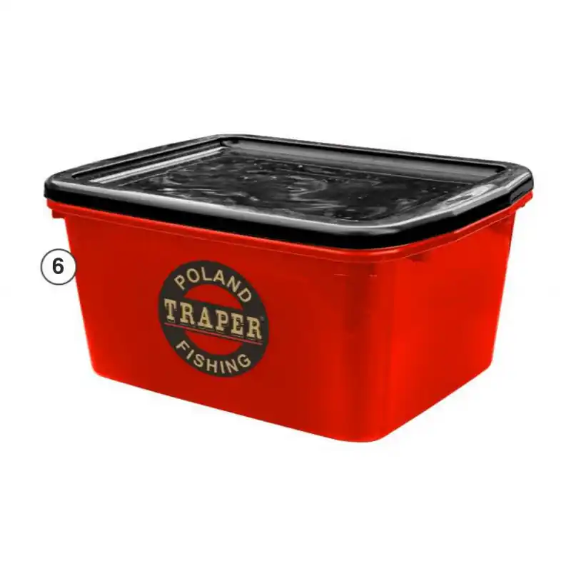 Bon Plan BAC RECTANGULAIRE AVEC COUVERCLE  » RECTANGULAR BOWL WITH COVER » – 17 LITRES – TRAPER
